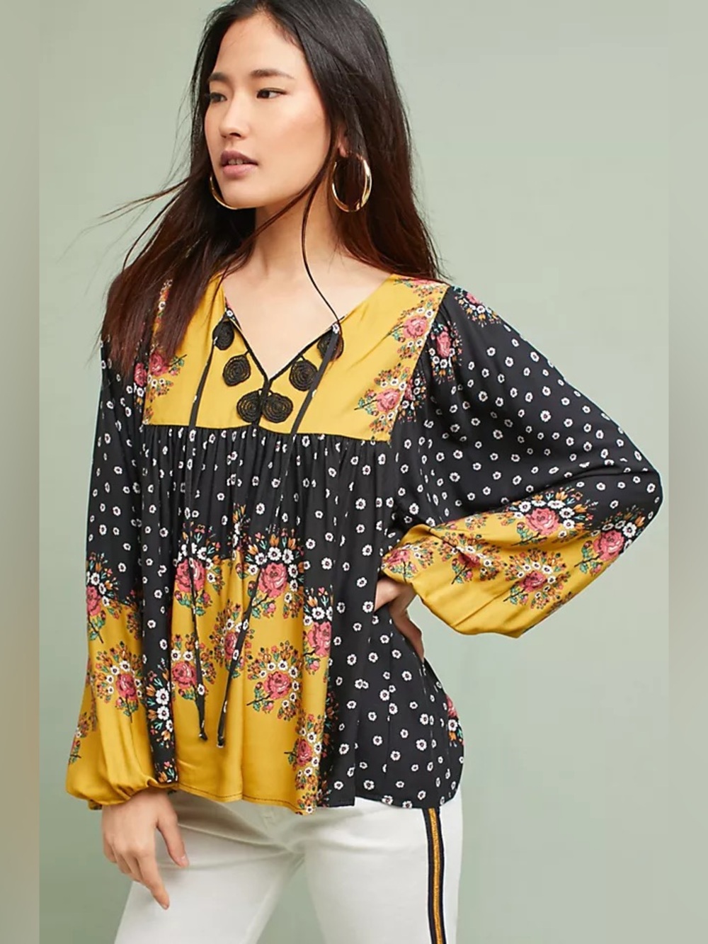 FARM RIO Intarsia Top